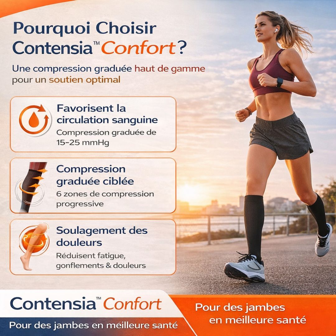 Chaussettes de compression Contensia™ Confort – Bien-être et circulation