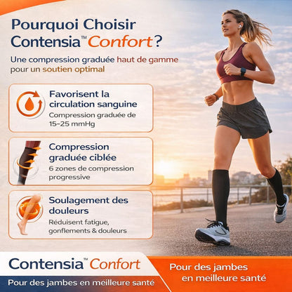 Chaussettes de compression Contensia™ Confort – Bien-être et circulation
