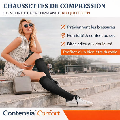 Chaussettes de compression Contensia™ Confort – Bien-être et circulation